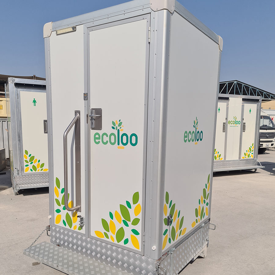 ecobox single solar powered mobile toilet