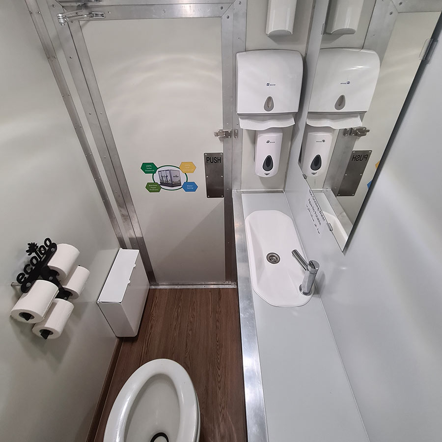ecobox solar powered mobile toilet interior