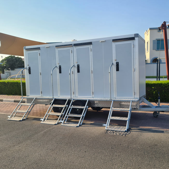 luxury mobile toilet trailer