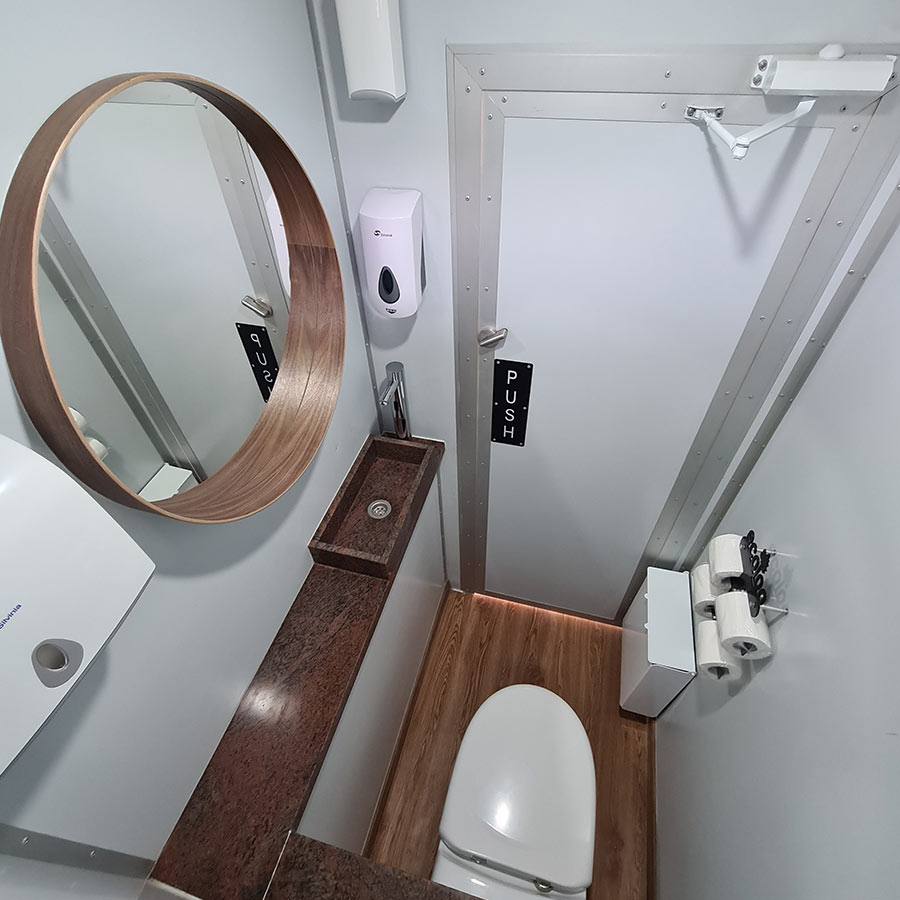 mobile vacuum toilet interior